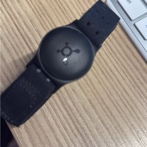 Orangetheory Black Smartwatch with Circular Display and Silicone Band